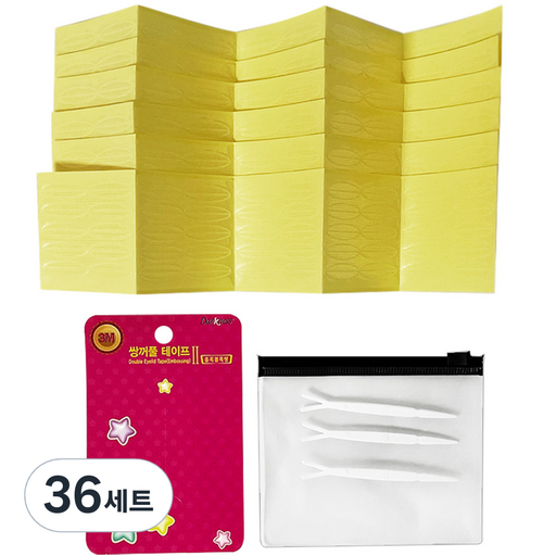 다크니스 일반 단면 쌍꺼풀테이프 올록볼록형 50p