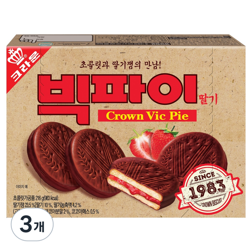 빅파이 딸기 216g x 3개