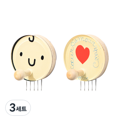 꼭꼬핀 아트 꼭꼬핀 부착형 2종 세트