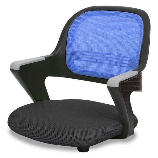 체어포커스 청심의자 알라딘 좌식의자 블랙바디 메쉬 AL-D250 BK