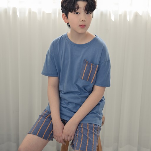 코코드림 청소년 스카이캐슬 반팔 반바지 잠옷 세트