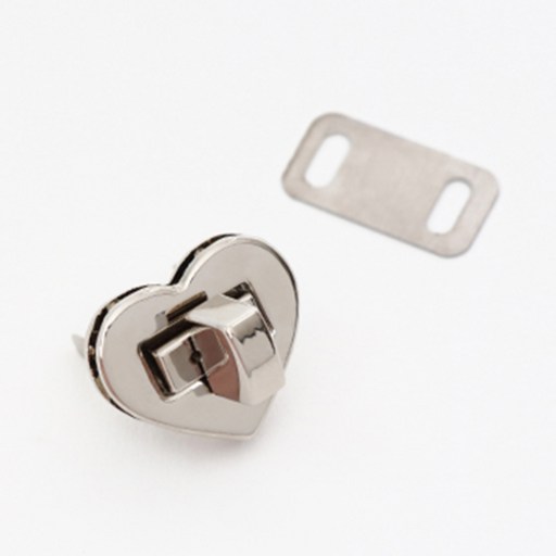 해피베어스 하트 가방 잠금장식 2.5cm