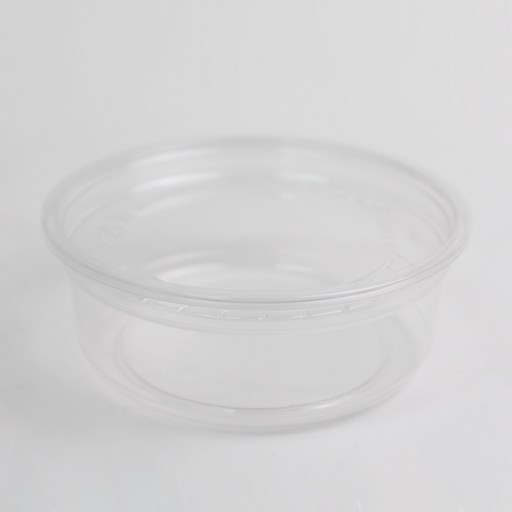아이엔피 SK 투명 원형 델리케이스 바디 25p + 평면 뚜껑 25p 세트 11.7 x 10 x 4 cm 240ml