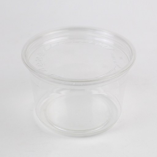 아이엔피 SK 투명 원형 델리케이스 바디 25p + 평면 뚜껑 25p 세트 11.7 x 9.5 x 7.4 cm 500ml
