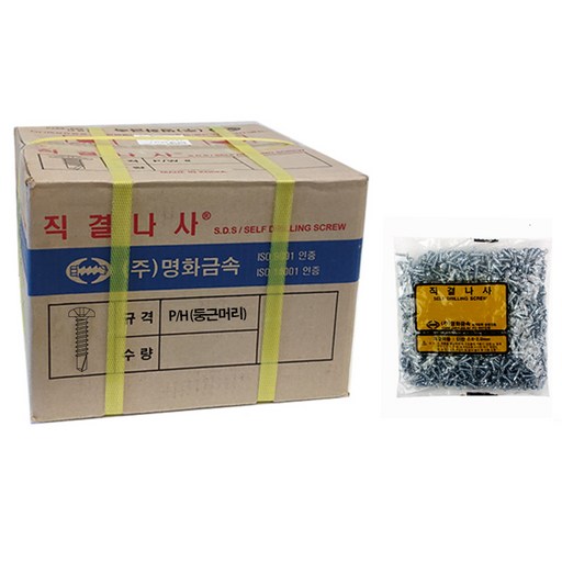 이노공구 직결나사 둥근머리 백색 4.2 x 25 mm