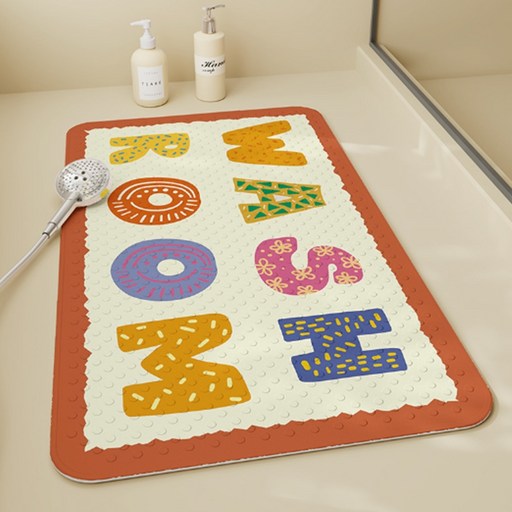 데이소이 말랑말랑 디자인 흡착 욕실 욕조 매트 70 x 40 cm