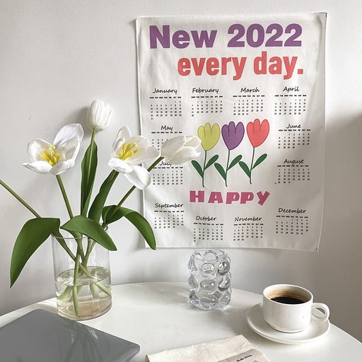 다잇슈 2022년 미니 벽걸이 패브릭달력