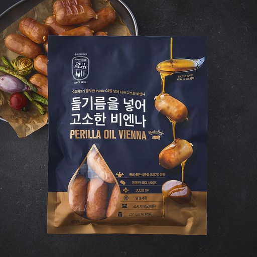 존쿡델리미트 들기름을 넣어 고소한 비엔나