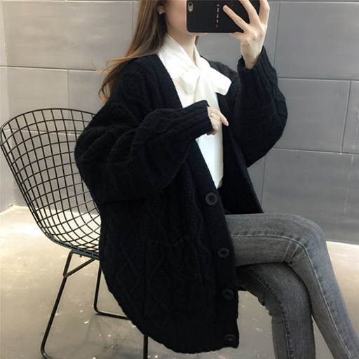 루나글램 임산부 컬러풀 니트 가디건 sgx137