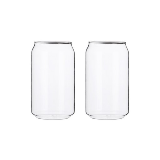 블룸엣홈 내열유리 캔 맥주잔 중 380ml