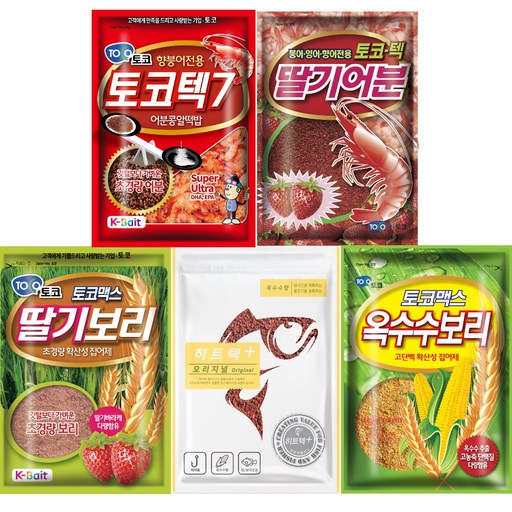 어떡코플러스 토코텍7 + 히트텍플러스 오리지널 + 딸기어분 + 딸기보리 + 옥수수보리 세트