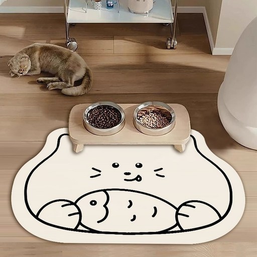 올리웰 반려동물 고양이 식기매트 30 x 40 cm