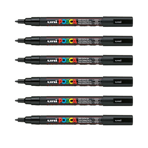 포스카 컬러마커 PC-3M BLACK