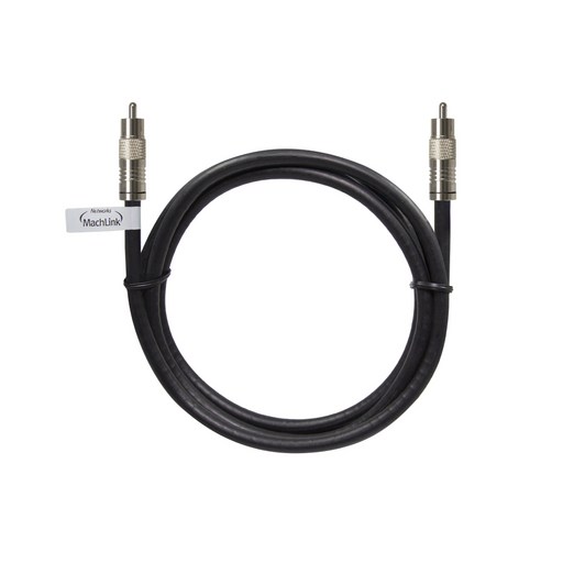 마하링크 국산 디지털 오디오 RCA Coaxial 동축 케이블 블랙