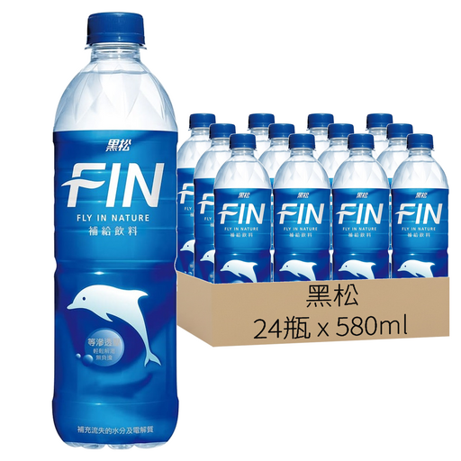 黑松 FIN 補給飲料, 580ml, 24瓶