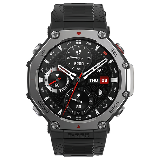 어메이즈핏 스마트워치 T-REX 3, GPS + 블루투스, 3.81cm, Onyx