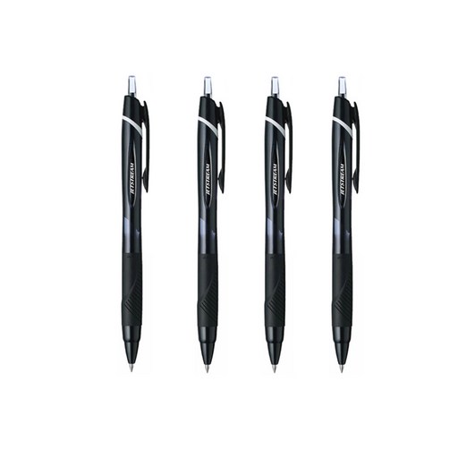 유니 유성펜 제트스트림 SXN--1.0mm 블랙 4개입