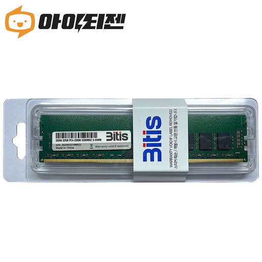 비티즈 삼성 칩 데스크탑 램 32기가 DDR432GB PC4 25600 3200MHZ RAM 메모리, 1개