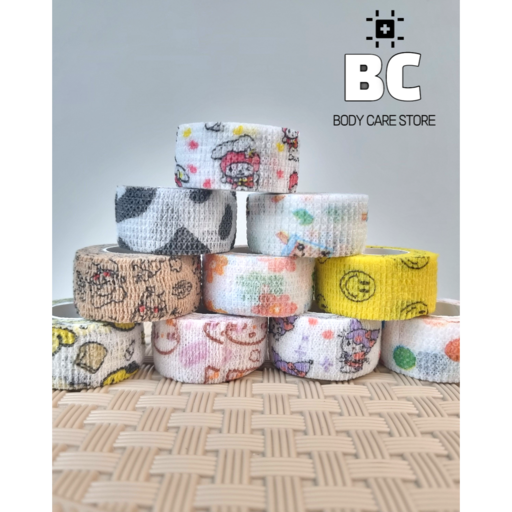 BC 컬러 코반 자가점착밴드 손가락 붕대 강아지 신발 세트