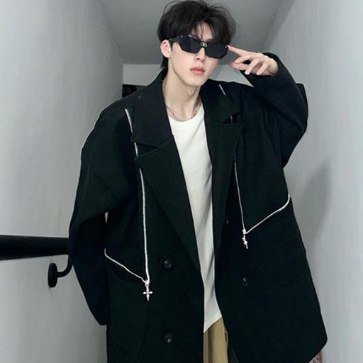 투니스 남성 미디엄 트위드 코트