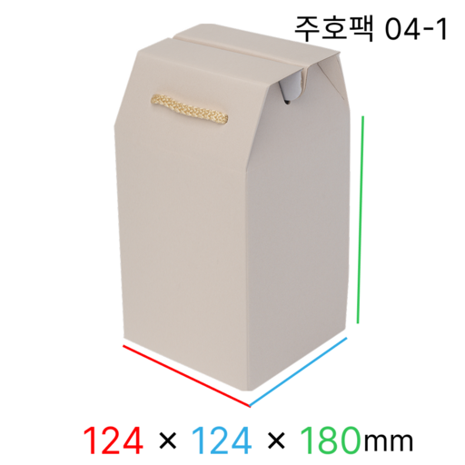 주호팩 끈손잡이 다용도 선물상자 04-1 (124x124x180)