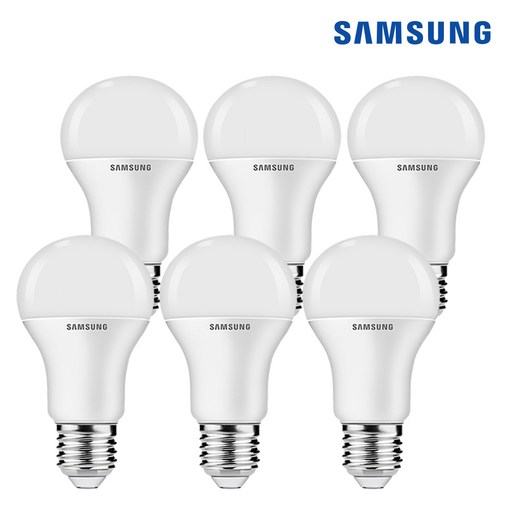 [삼성전자] LED 전구 12W 6500(주광색) 6개입