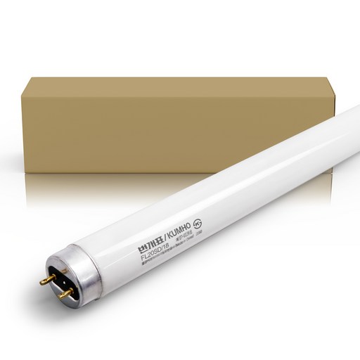 금호전기 번개표 직관 형광등 단파장 20W 주광색 FHF FL20EX-D 25개입(1박스)