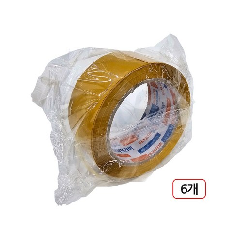 프라텍 박스테이프 갈색 48mm*80m 6개입