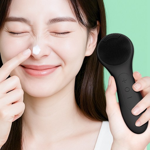 진동 클렌저 실리콘 세안 브러쉬 진동 온열 세안기