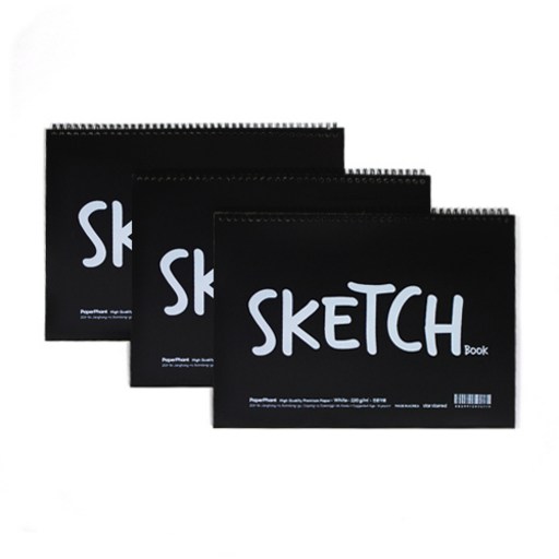 PaperPhant 화이트 프리미엄지 (220g) 스케치북 세트 (White)