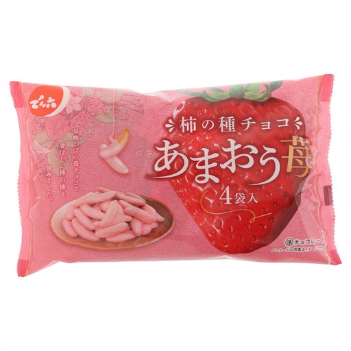 덴로쿠 카키노타네 초코 아마오우 딸기 4개입