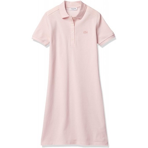 [라코스테] 원피스 [공식] 스트레치 코튼 피케 폴로 드레스 여성 라이트 핑크 EU 038 (일본 사이즈 L 상