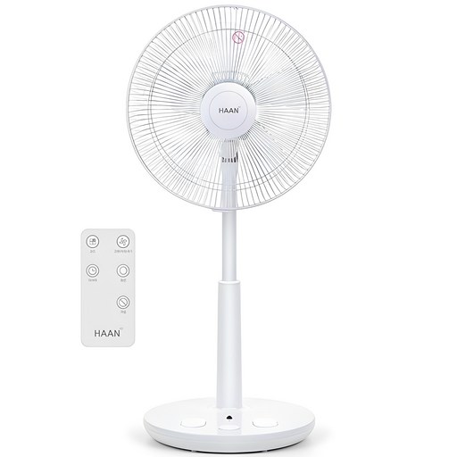 한경희이지라이프 초미세풍 발터치 리모컨 선풍기 HAAN-HDC230, HAAN-HDC230(화이트)