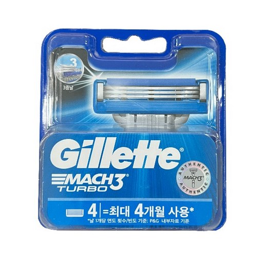 질레트 마하3 터보 면도날