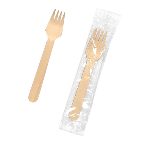원바이 OPP 우드포크 개별포장 160mm 100개