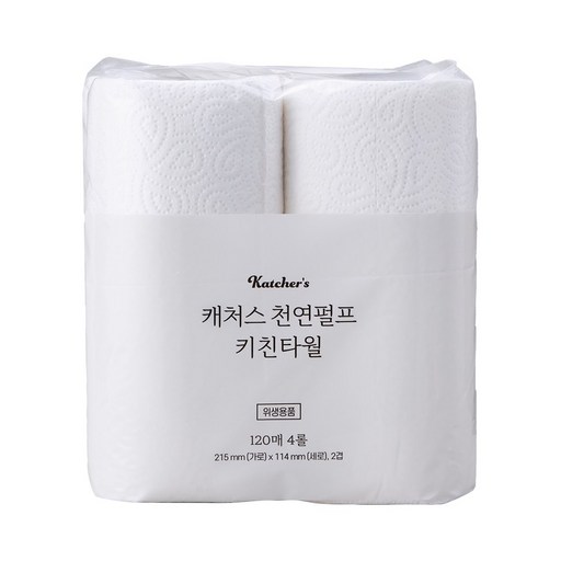 천연펄프 롤 키친타올 120매 4롤