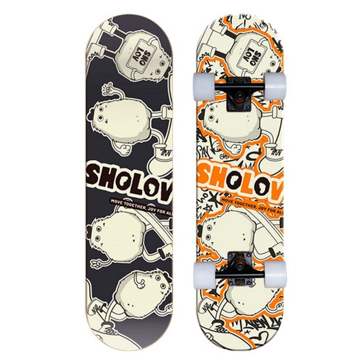 SHOLOV DB1 스케이트보드 브러시 스트리트 플래시 휠 60 x 45