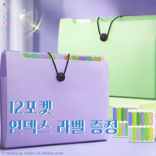 아일디 12포켓 아코디언 파일 서류정리 폴더