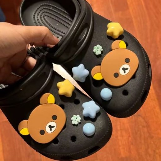 리락쿠마 크록스 지비츠 파츠 신발악세사리 10개입 1세트 크록스 지비츠 귀여운지비츠 캐릭터지비츠