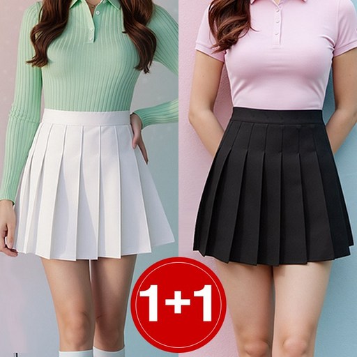 더간다 스커트 속바지 큐롯 치마 여성 여성골프치마 1+1