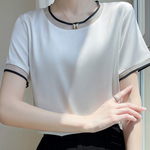 고급미 세련미 실크촉감 여성 반팔 (3color)