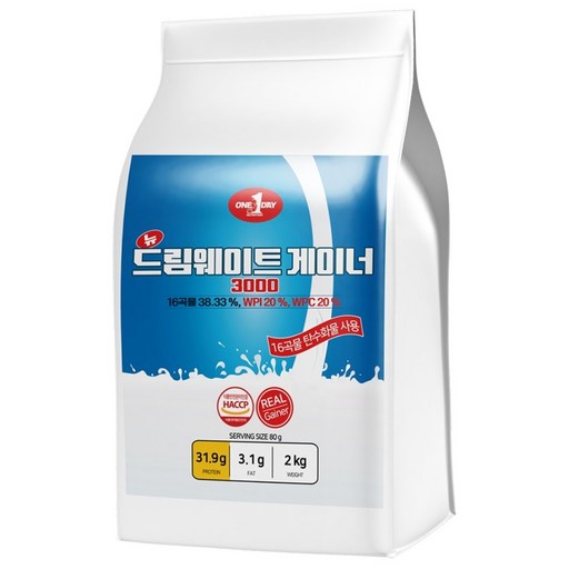원데이뉴트리션 초코맛_단백질 쉐이크 헬스 보충제 포대 유청 웨이프로틴 뉴 드림 웨이트 게이너 3000