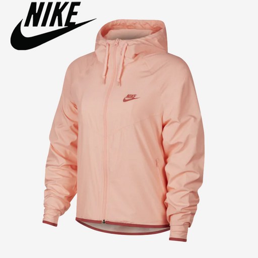 [해외] 미국정품 Nike Windrunner Jacket Bleached Coral 나이키 윈드러너 여자 바람막이 집업 점퍼자켓