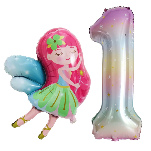 파파 파티 오로라 별장식 스타 숫자 풍선 생일 셀프 사진
