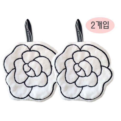 [마켓인디고] 프렌치 오브제 고리형 주방타올 주방수건 핸드타올/1세트2개입