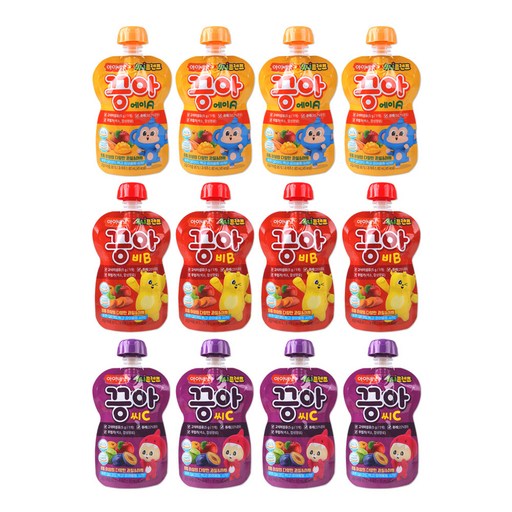 해호 아이배냇 끙아 과일야채주스 80ml 에이A+비B+씨C