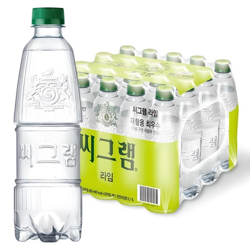 씨그램 라임 무라벨 탄산수