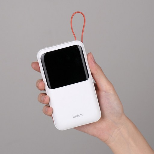 끼움 PD45W 초고속 충전 3in1 멀티 슬림 20000mAh 빌트인 C타입 보조배터리 기내반입