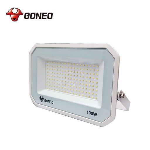 고네오 LED 투광등 100W 화이트바디 전구색/노란색