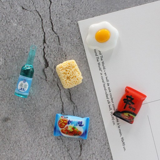술안주 5P set 냉장고 현관문 인테리어 자석 작지만 강력한 귀여운 마그넷